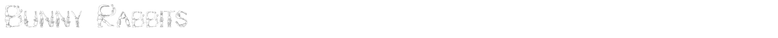 Bunny Rabbits font preview